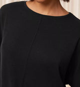 COZY COMFORT TOP 01 - BLACLK