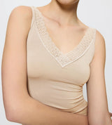 FEEL OF MODAL TANK TOP 6720 creamy dreamy