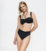SUMMER TWIST HIGHWAIST BRIEF - BLACK