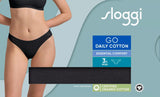 SLOGGI GO DAILY COTTON MINI 3P BLACK