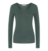 BEAUTY LAYERS TOP LSL SMOKY GREEN