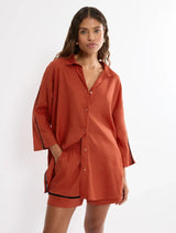 SUMMER WEAR BOYFRIEND SHIRT 01 - Haute Orange