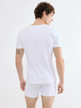 SLG- BASE V NECK SHIRT - WHITE