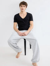 SLG- BASE V NECK SHIRT - BLACK