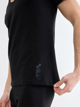 SLG- BASE V NECK SHIRT - BLACK