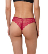TEMPTING LACE BRAZILIAN STRING MANNISH RED