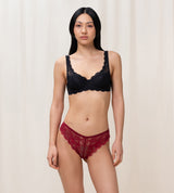 TEMPTING LACE BRAZILIAN STRING MANNISH RED