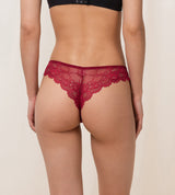 TEMPTING LACE BRAZILIAN STRING MANNISH RED