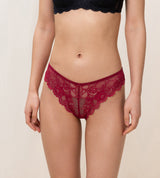 TEMPTING LACE BRAZILIAN STRING MANNISH RED