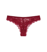 TEMPTING LACE BRAZILIAN STRING MANNISH RED