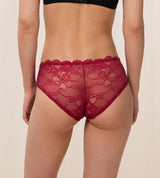 TEMPTING LACE HIPSTER MANNISH RED