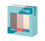 sloggi 24/7 Weekend Tanga C3P SKIN - DARK COMBINATION