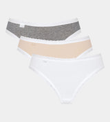 sloggi 24/7 Weekend Tai C3P WHITE - LIGHT COMBINATION M015