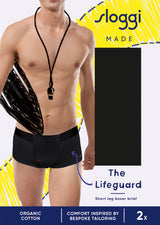 Sloggi Men MADE Hipster The Lifeguard 2P - BLACK