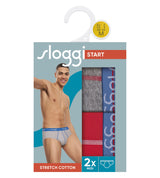 sloggi men Start Midi C2P V008 grey/red