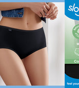 sloggi 24/7 Cotton Midi C3P BLACK