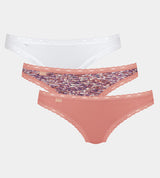 sloggi 24/7 Weekend Brazil C3P PINK - LIGHT COMBINATION