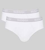 sloggi men GO ABC Midi 2P WHITE