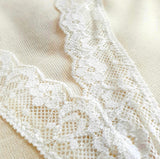 LIABEL 05321 916 CANOTTA SPALLA LARGA FORMA SENO DONNA LANA E COTONE CON PIZZO