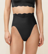 VELVETEEN SENSATION HIGHWAIST PANTY NERA