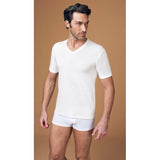 TV18 MAGLIA LANA E COTONE MEZZA MANICA SCOLLO A V NOTTINGHAM