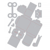 SIZZIX THINLITS DIE SET 8PK - 3-D ROBOT 663375