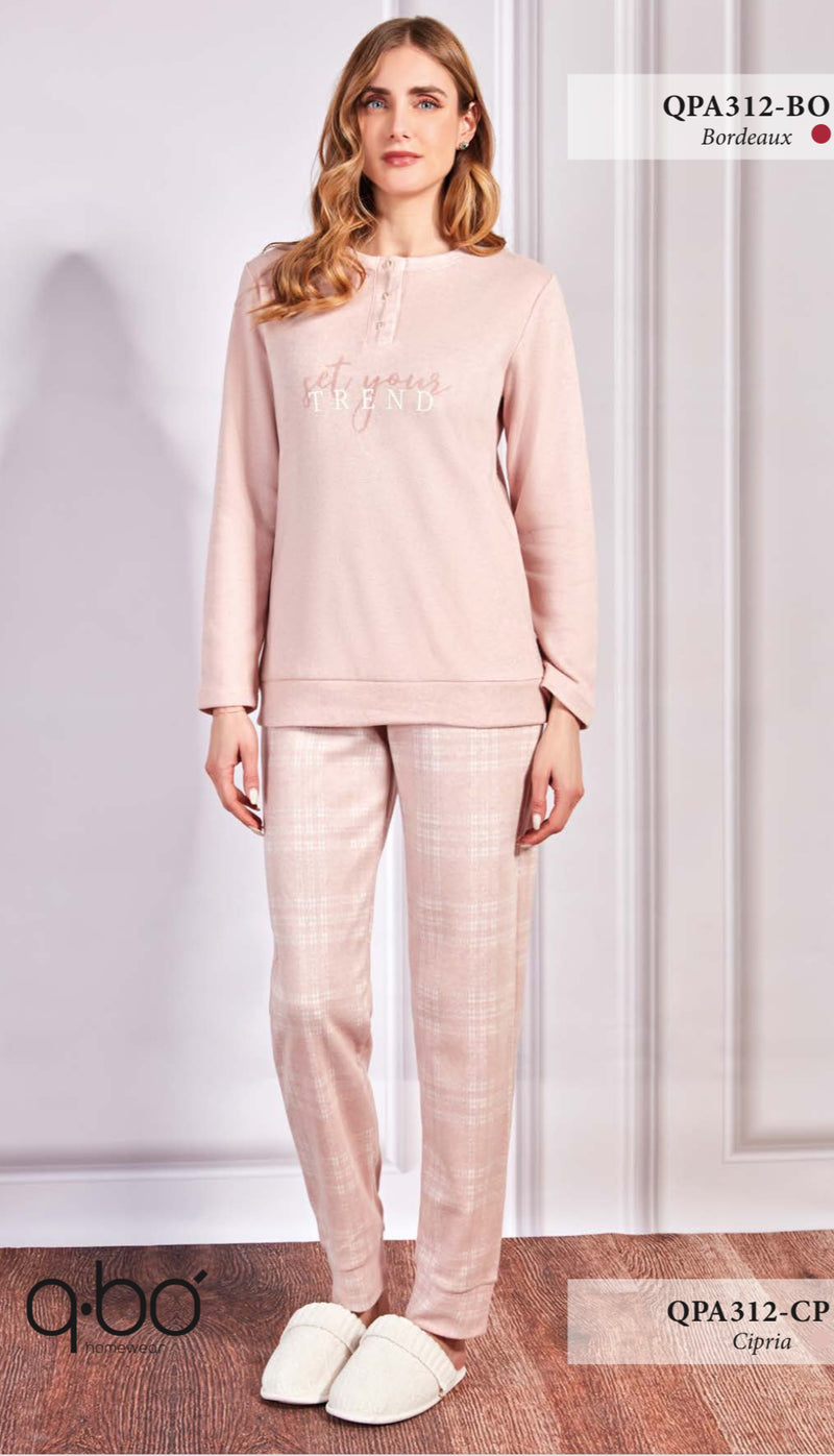 PIGIAMA DONNA JACQUARD QP A312-BO