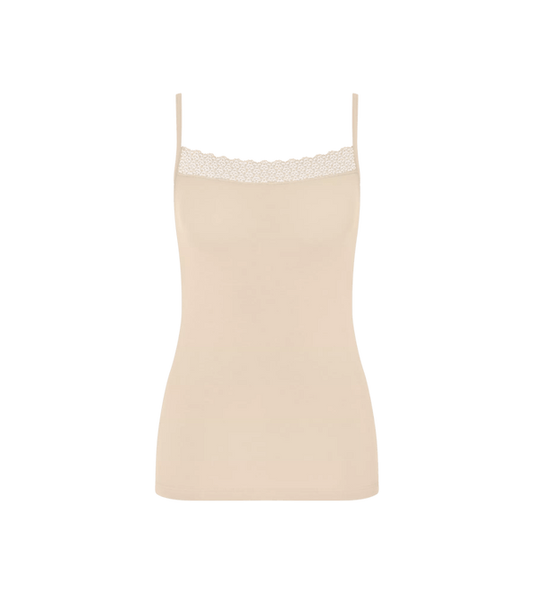 FEEL OF MODAL SPAGHETTI TOP - CREAMY DREAMY 6720