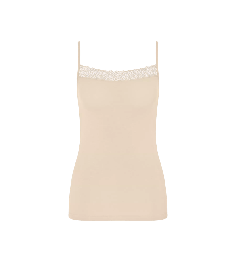 FEEL OF MODAL SPAGHETTI TOP - CREAMY DREAMY 6720