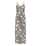 BEACH MYWEAR MAXI DRESS 01 PT BIANCO/NERO