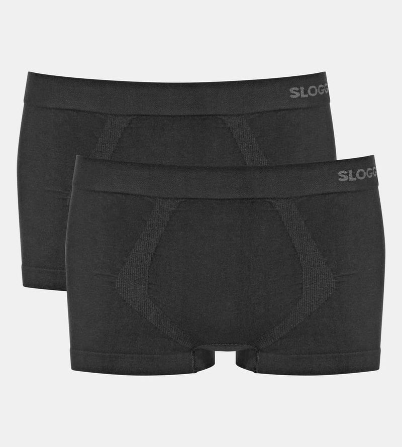 SLOGGI MEN GO SMOOTH HIPSTER 2P - BLACK