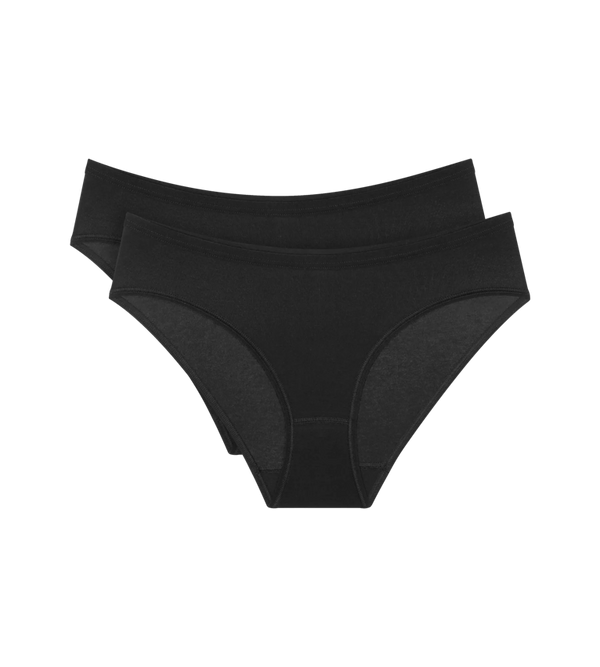 SENSE OF COTTON TAI  BLACK. 2 PACK