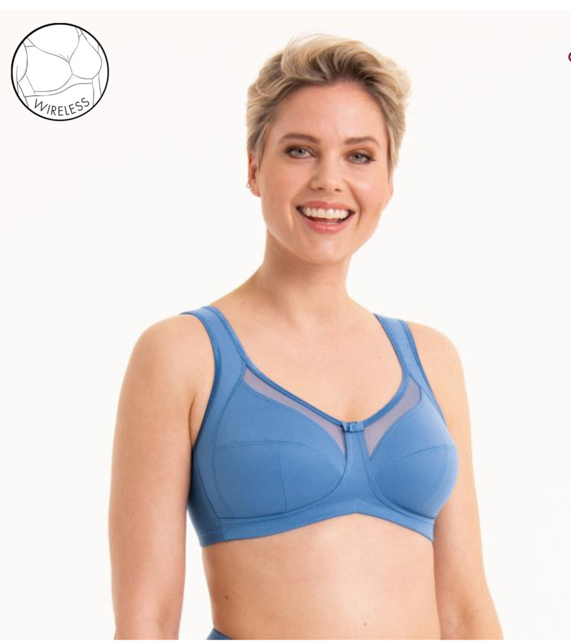 CLARA - Reggiseno comfort senza ferretto - 188 CELESTEt