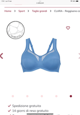 CLARA - Reggiseno comfort senza ferretto - 188 CELESTEt
