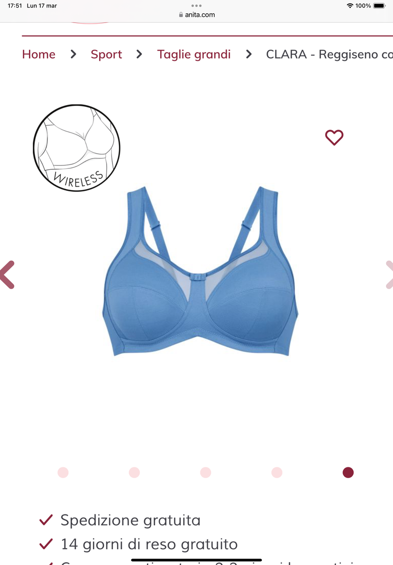 CLARA - Reggiseno comfort senza ferretto - 188 CELESTEt