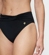 SUMMER TWIST HIGHWAIST BRIEF - BLACK
