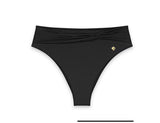 SUMMER TWIST HIGHWAIST BRIEF - BLACK
