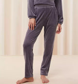 COZY COMFORT VELOUR ZIP JACKET + TROUSERS SLATE