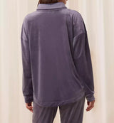 COZY COMFORT VELOUR ZIP JACKET + TROUSERS SLATE