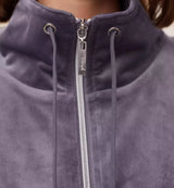 COZY COMFORT VELOUR ZIP JACKET + TROUSERS SLATE