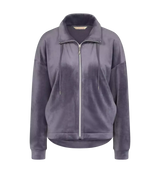 COZY COMFORT VELOUR ZIP JACKET + TROUSERS SLATE