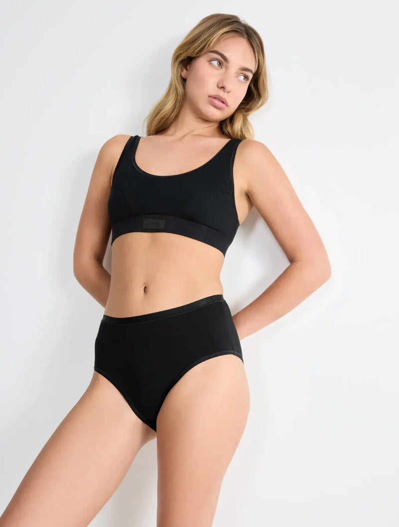 SLOGGI GO DAILY COTTON MIDI 3P BLACK