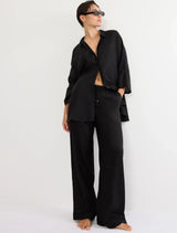 SUMMER WEAR BOYFRIEND SHIRT 01 - black