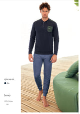 Q-Bò A580  PIGIAMA UOMO ESTIVO