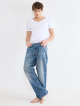SLG- BASE V NECK SHIRT - WHITE