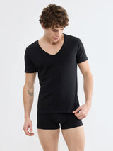 SLG- BASE V NECK SHIRT - BLACK