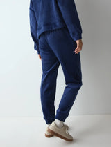 VELOUR RIB TROUSERS + VELOUR RIB SWEATER  - BLU 00XF