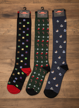 DANDY IRONIC SOCKS - 408 CALZE LUNGHE UOMO - 3 PAIA NATALIZI