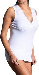NOTTINGHAM VL3025 CANOTTA DONNA COTONE SPALLA LARGA FORMA SENO