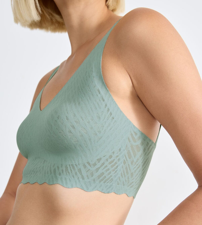 SLOGGI ZERO FEEL BLISS BRALETTE 7329 MISTY TURQUOISE